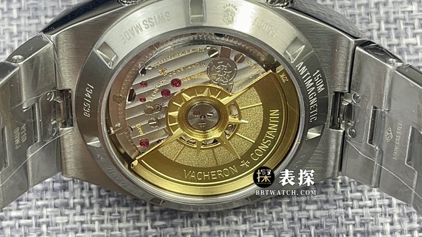 8F factory Vacheron Constantin 1:1 super clone watch men's silver white dialsteel bracelet picture and price caseback live photo