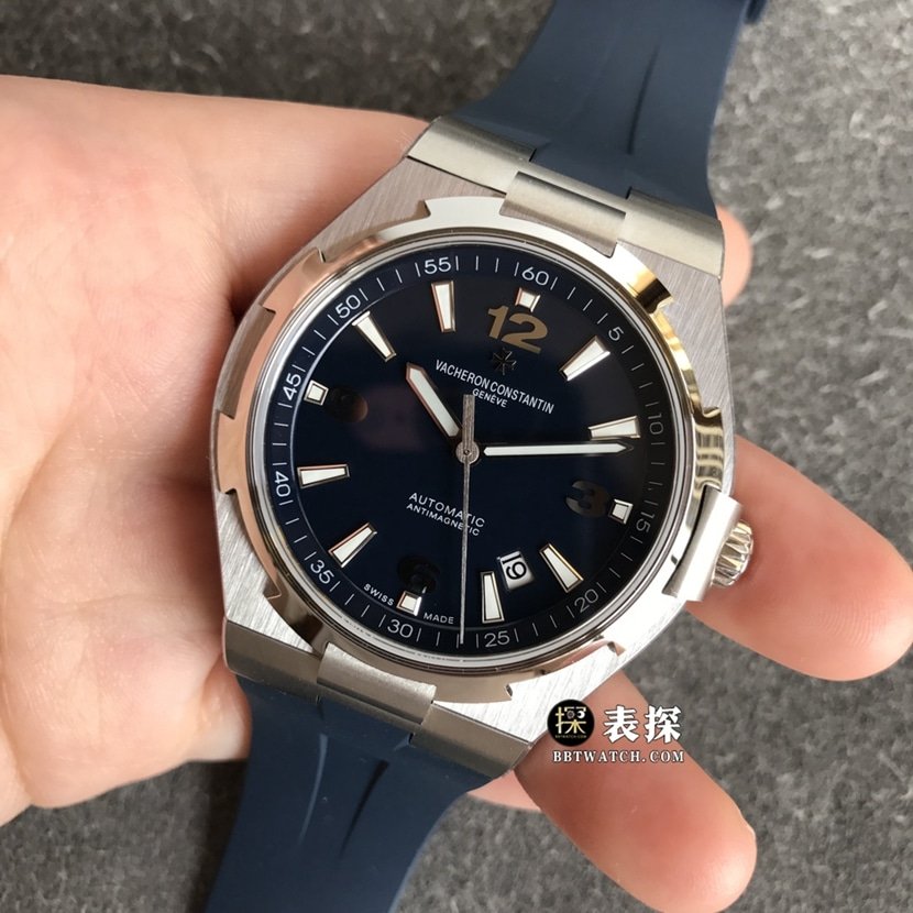 MKS FactoryVacheron Constantin top-tier replica watch men's black dial rubber model pictures and prices front live photo
