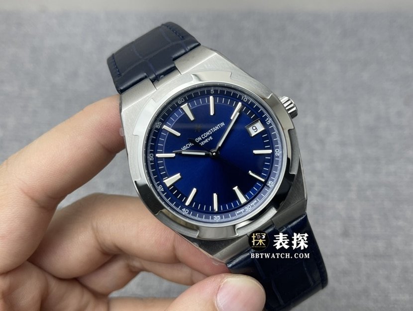 8F factory Vacheron Constantin top-tier 1:1 high-quality replica watch men's blue dialleather strap model pictures and prices front live photo
