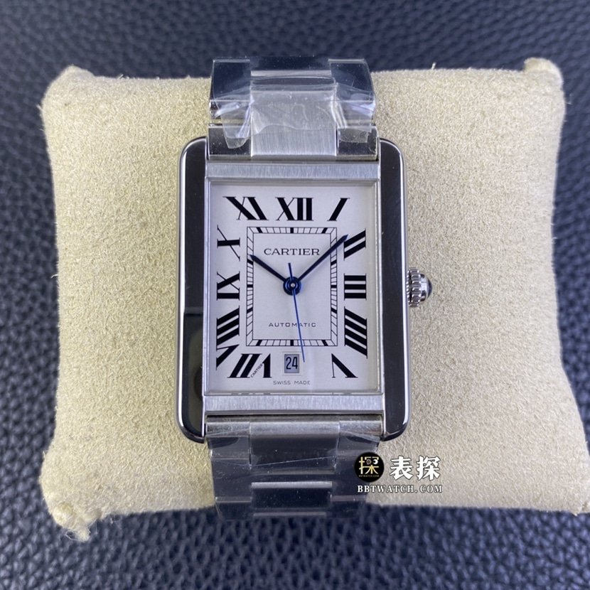 Cartier W5200028 Tank Series 1:1 super clone mechanical men's steel belt automatic watch — detailed review and buying guide | Watch Replica Expert