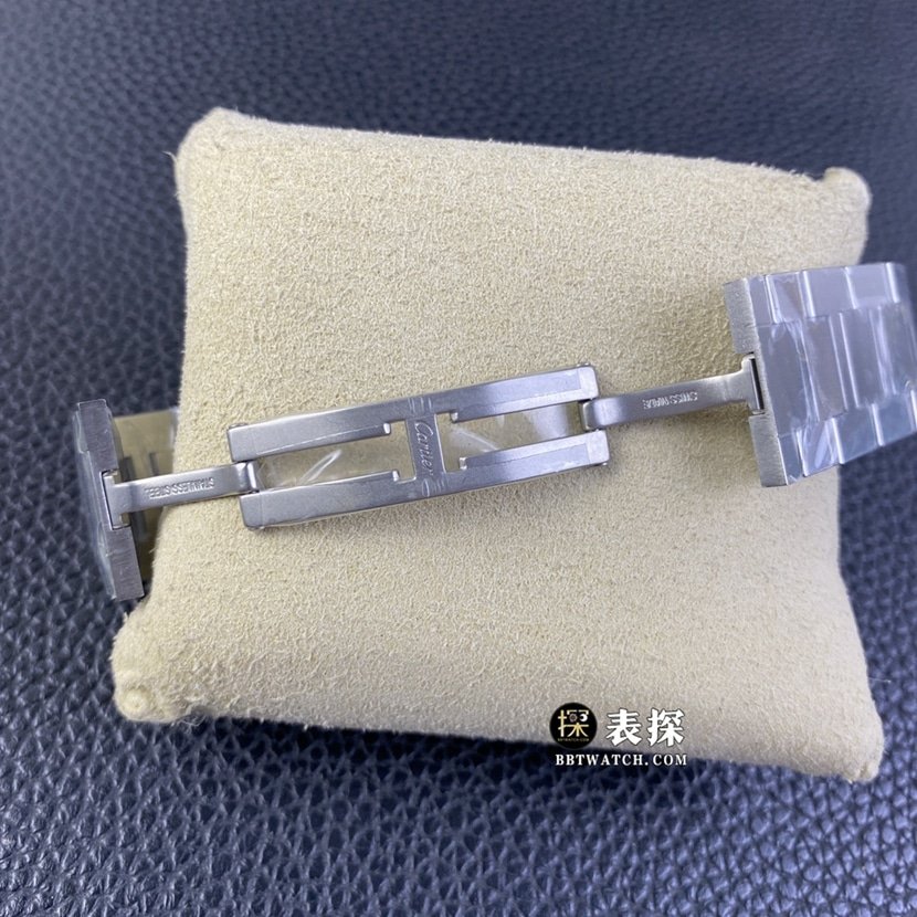 Cartier tank W5200028top-tier 1:1super clone watch men's silver white dialsteel bracelet model pictures and prices clasplive photos