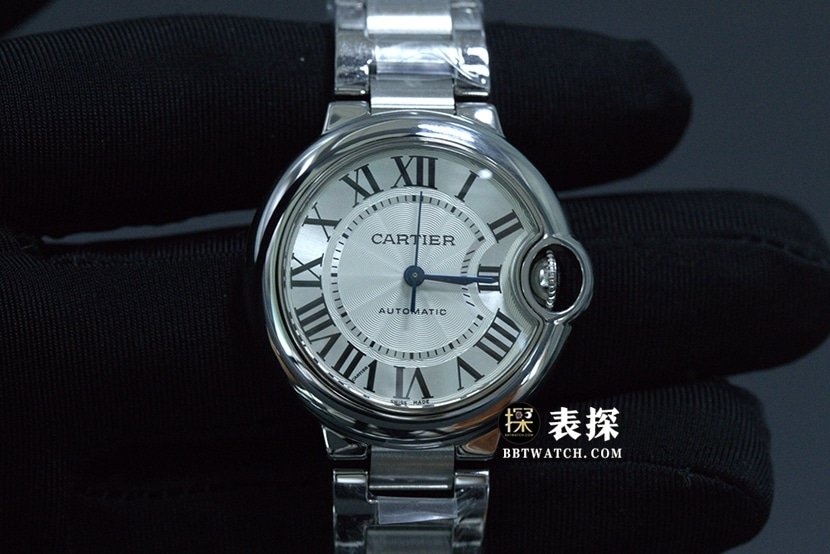 Cartier WSBB0044 montre femme classique ballon bleu 33mm réplique mécanique à remontage automatique cadran blanc bracelet en acier aiguille bleue — luxury replica watch guide | Watch Replica Expert