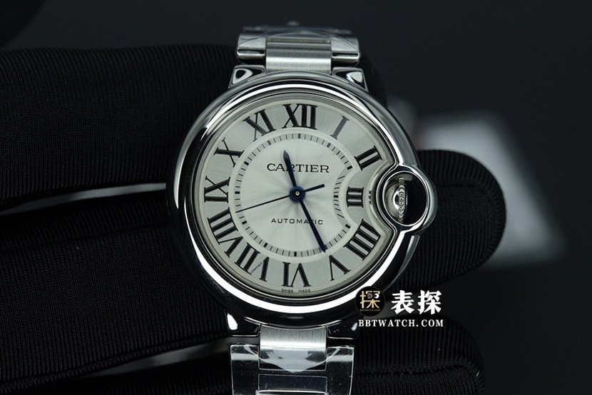 K3 factory Cartier blue balloon 1:1 top-tier replica watch ladies silver white dialsteel bracelet model pictures and prices front live photo