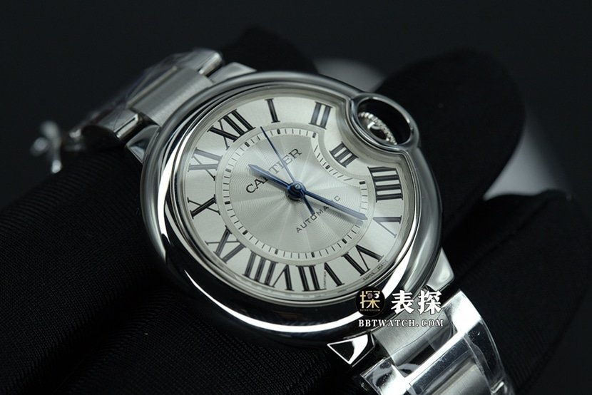 K3 factory Cartier blue balloon 1:1 top-tier replica watch ladies silver white dialsteel bracelet model pictures and prices front live photo