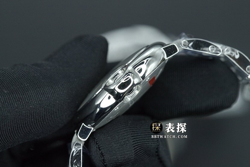 K3 factory Cartier blue balloon 1:1 top-tier replica watch ladies silver white dialsteel bracelet model pictures and prices side live photo