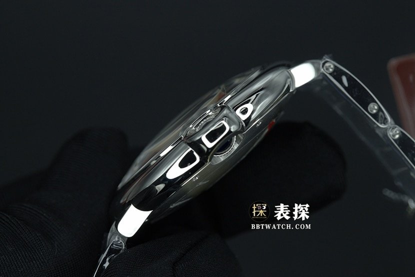 K3 factory Cartier blue balloon 1:1 top-tier replica watch men's silver white dialsteel bracelet model pictures and prices side live photo