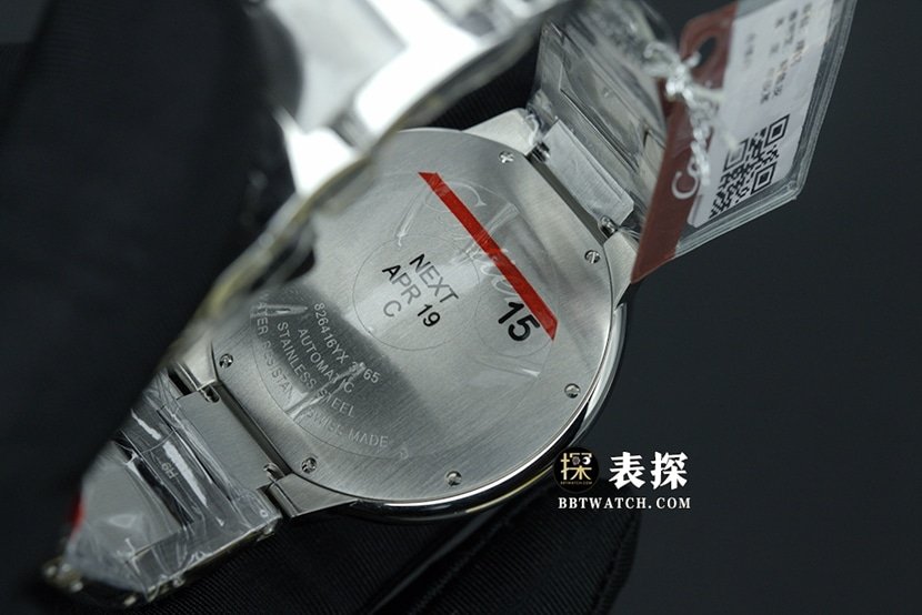 K3 factory Cartier blue balloon 1:1 top-tier replica watch men's silver white dialsteel bracelet picture and price caseback live photo