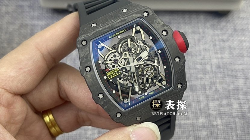 Richard Mille RM 35-02 Skelett-Herrenuhr von T+ Factory: Super A-Kautschukarmband mit künstlicher Diamantplatte — luxury replica watch guide | Watch Replica Expert
