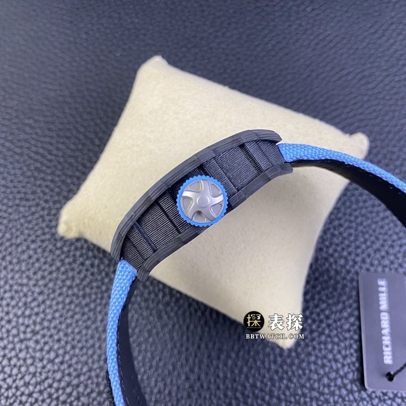 Richard Mille men's RM 53-01top-tier 1:1super clone watch men's hollow disc rubber model pictures and prices side live photo