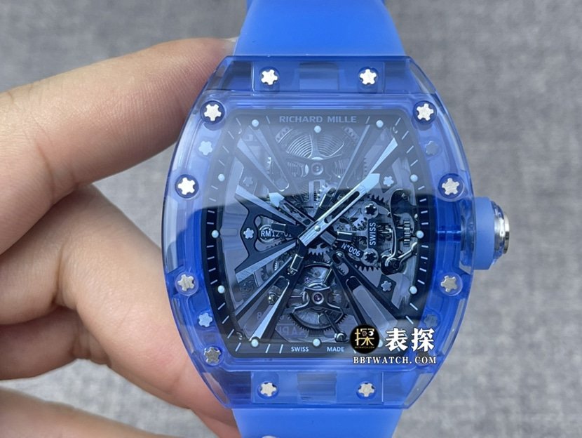 Fábrica RM Richard Mille Richard Mille masculino 1:1 super A imitação de relógios RM 12-01 Tourbillon Sapphire Modelos de borracha transparente — luxury replica watch guide | Watch Replica Expert