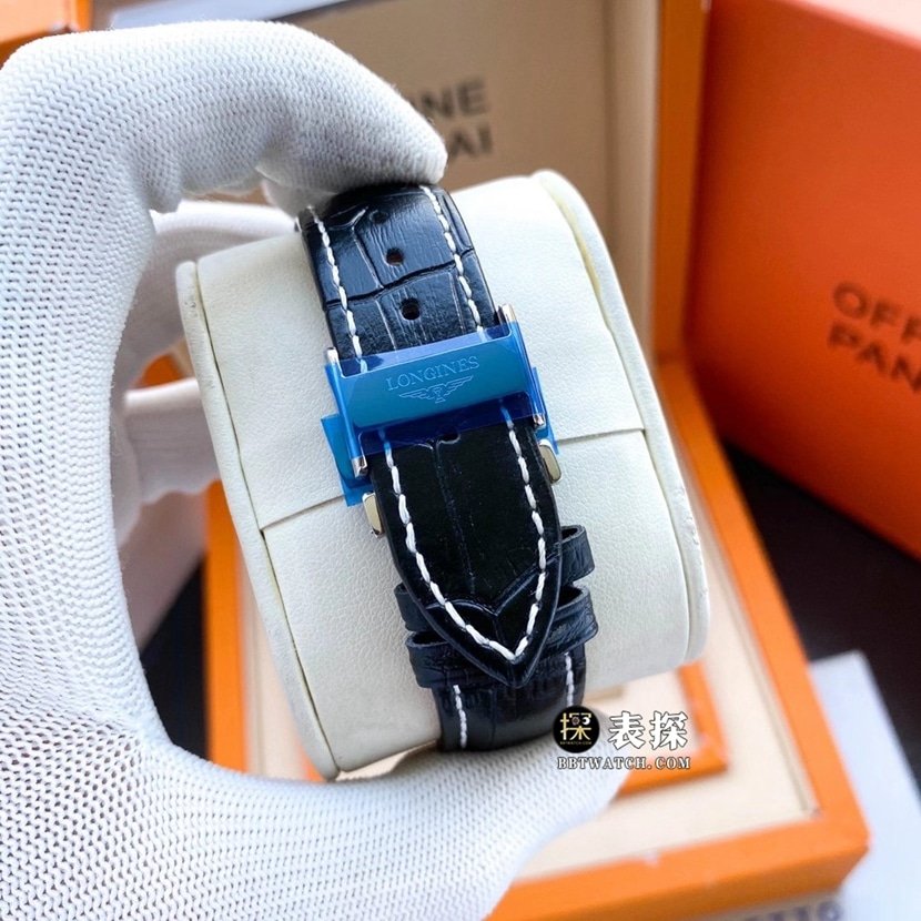 Longines1:1super clone watch men's white dial three needle leather strap model pictures and prices braceletlive photos