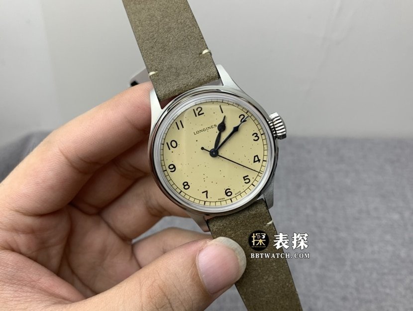 JA factory Longines classic replicatop-tier 1:1super clone watch men's silver opal disc leather strap model pictures and prices front live photo