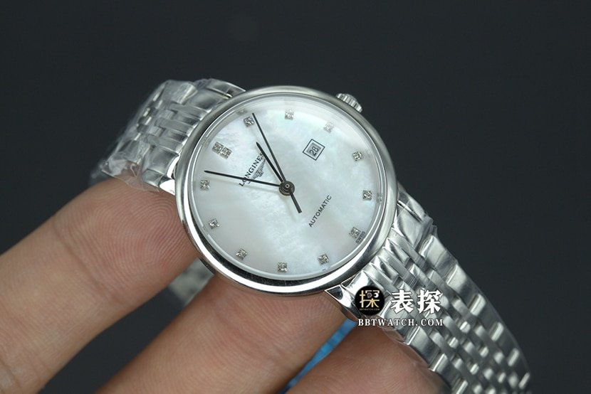 Longines Boya top-tier 1:1super clone watch women's white dialsteel bracelet model pictures and prices front live photo