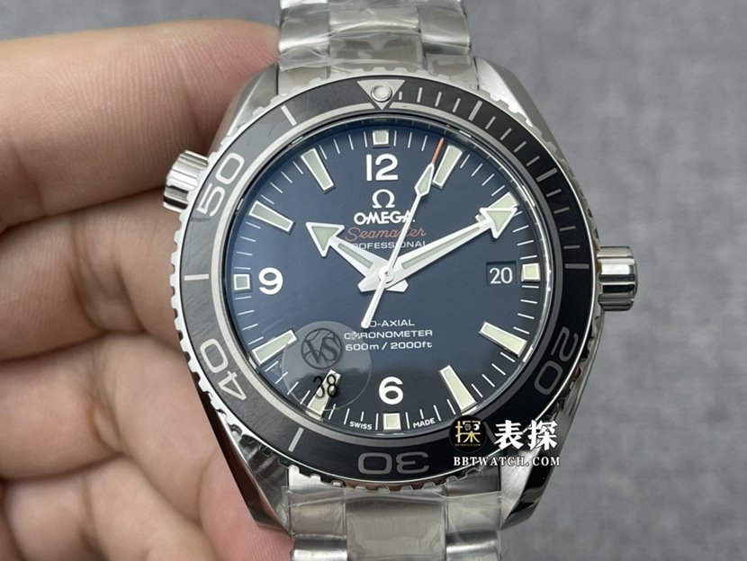 VS Omega Seamaster GMT 43,5 MM Dual Time Zone Top 1:1 Réplica de pulseira de aço modelo 232.30.42.21.01.001 — luxury replica watch guide | Watch Replica Expert