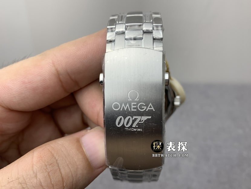 OR factory OmegaSeamastertop-tier replica watch men's black dial laser engraved barrel pattern steel bracelet model pictures and prices braceletlive photos