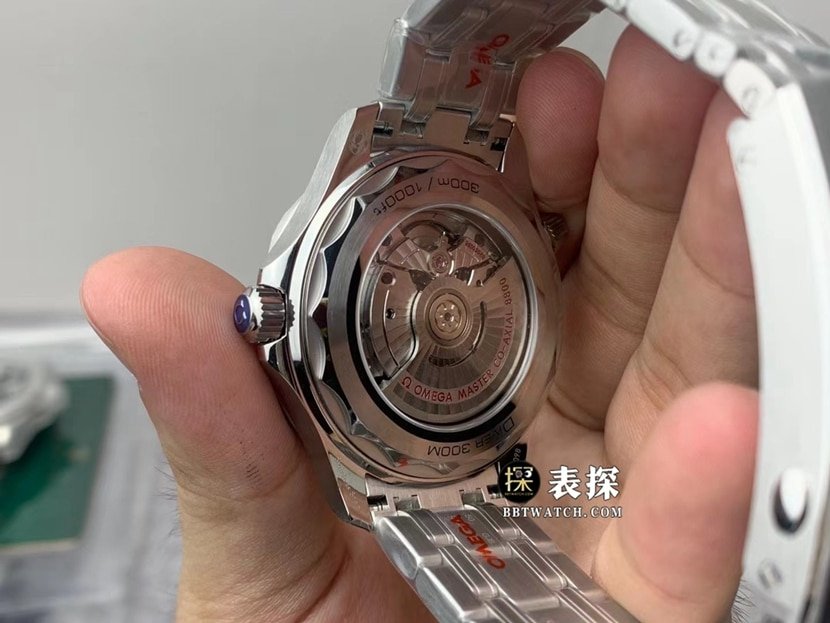 OR factory OmegaSeamaster1:1super clone watch men's white dialsteel bracelet model pictures and prices caseback live photo