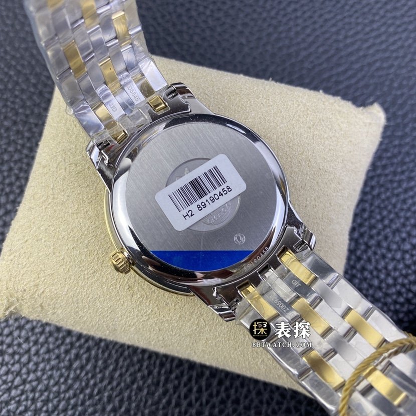 KY factory Omega De Ville 1:1 super clone watch men's silver dialsteel bracelet model pictures and prices caseback live photo