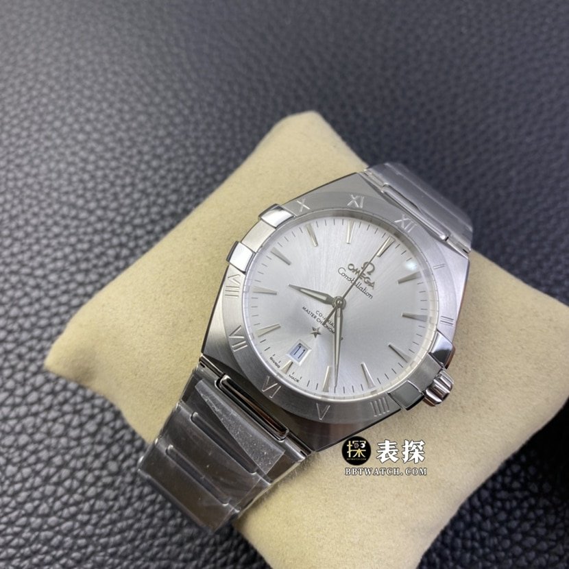 Omega Constellation 1:1 super clone watch men's silver dialsteel bracelet pictures and prices front live photo