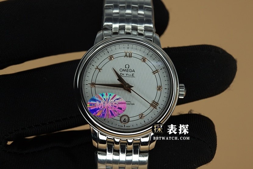 MKS factory Omega MKS Omega Women's Butterfly Classic Montre pour femme 1:1 Super A Super Clone, plaque argentée texture soie, aiguilles dorées, bracelet en acier, 424.10.33.20.52.001 — luxury replica watch guide | Watch Replica Expert