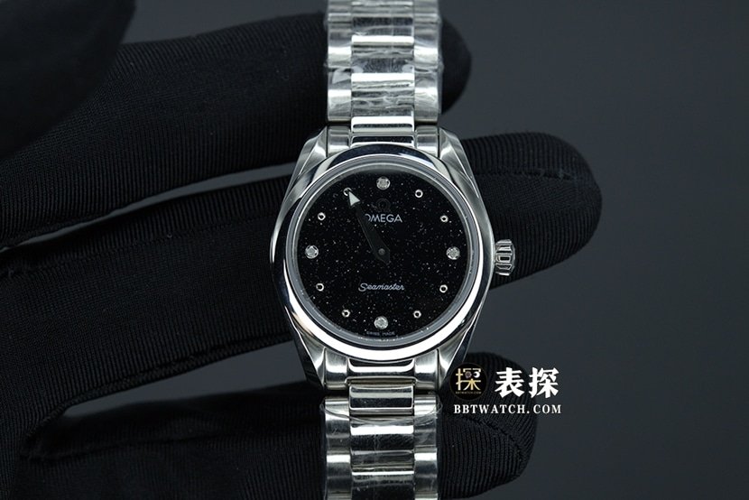 Omega Women’s Seamaster 1:1 Super A Super Clone Watch with Shimmering Black Dial, Silver Hands and Stainless Steel Strap 220.10.28.60.51.001 — detailed review and buying guide | Watch Replica Expert
