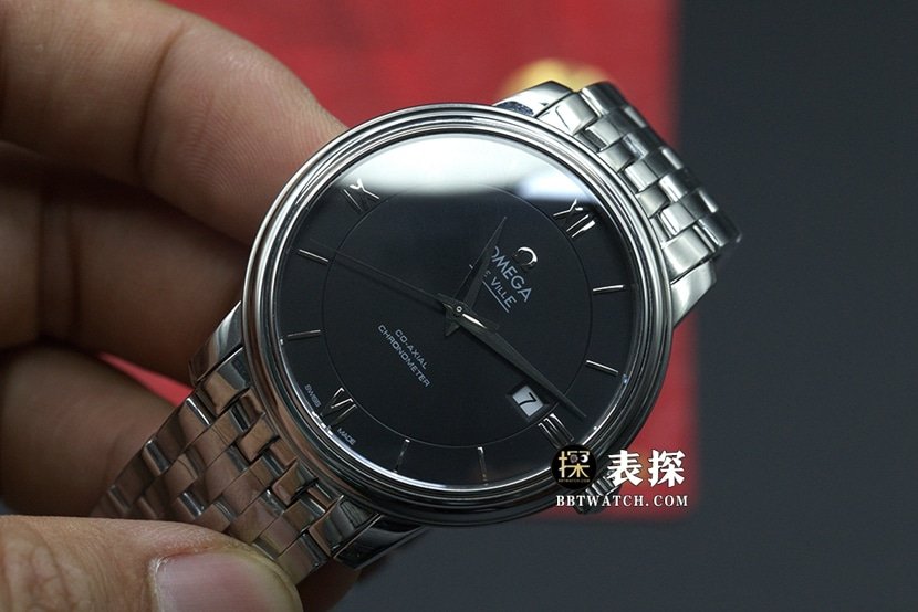 Omega Diefei 1:1 super clone watch men's black dialsteel bracelet picture and price front live photo