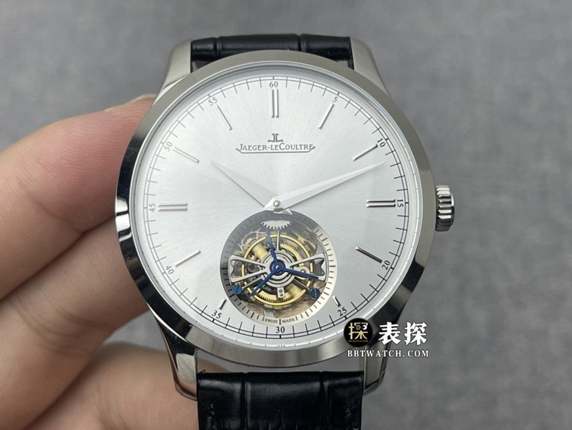 Jaeger-LeCoultre Master Sapphire Crystal Turbilhão Automático 42mm Réplica de Relógio com Pulseira de Couro Italiano — luxury replica watch guide | Watch Replica Expert