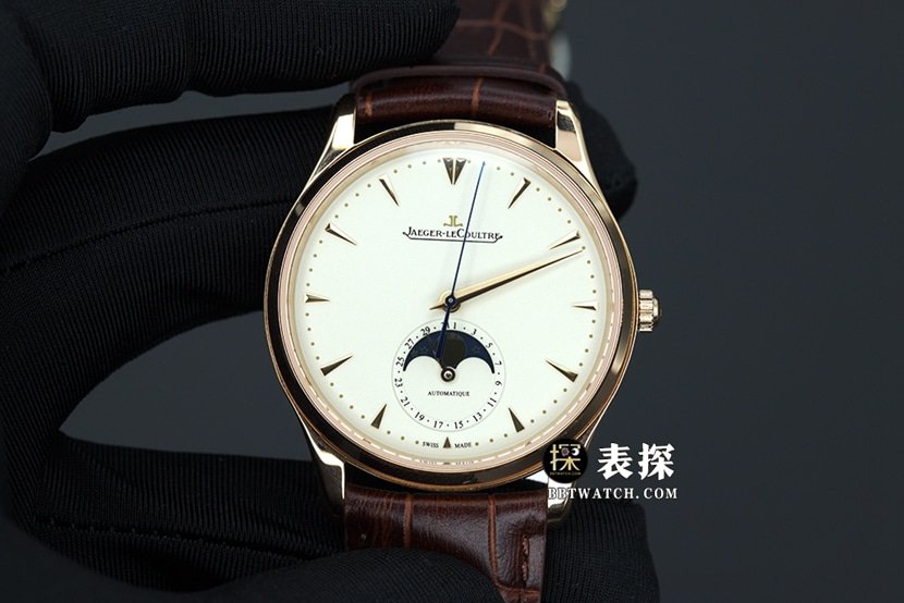 GF Factory Jaeger-LeCoultre Master Moonphase 1362520 mostrador branco com fivela dourada e réplica de relógio masculino — luxury replica watch guide | Watch Replica Expert