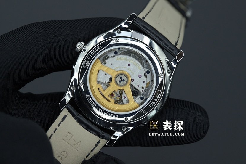 GF Factory Jaeger-LeCoultre Moonphase Master top Q1368420 1:1 imitation watches men's white disk strap models pictures and price back real picture