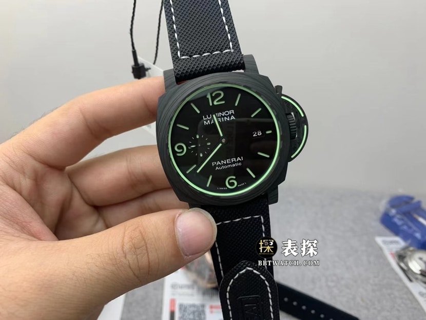 Panerai PAM01118 Luminol men's black dial super clone: high-quality 1:1 replica with date display and Velcro strap — luxury replica watch guide | Watch Replica Expert