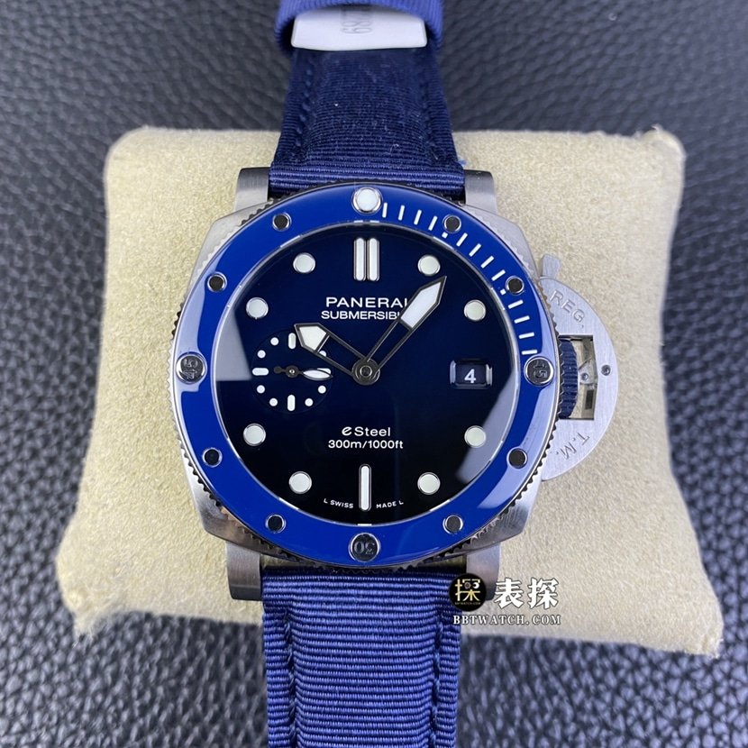 SBF Factory PAM01289 Panerai Submariner Replica: Jade-Luster Polished Bezel with Deep Sea Blue Gradient Dial — luxury replica watch guide | Watch Replica Expert