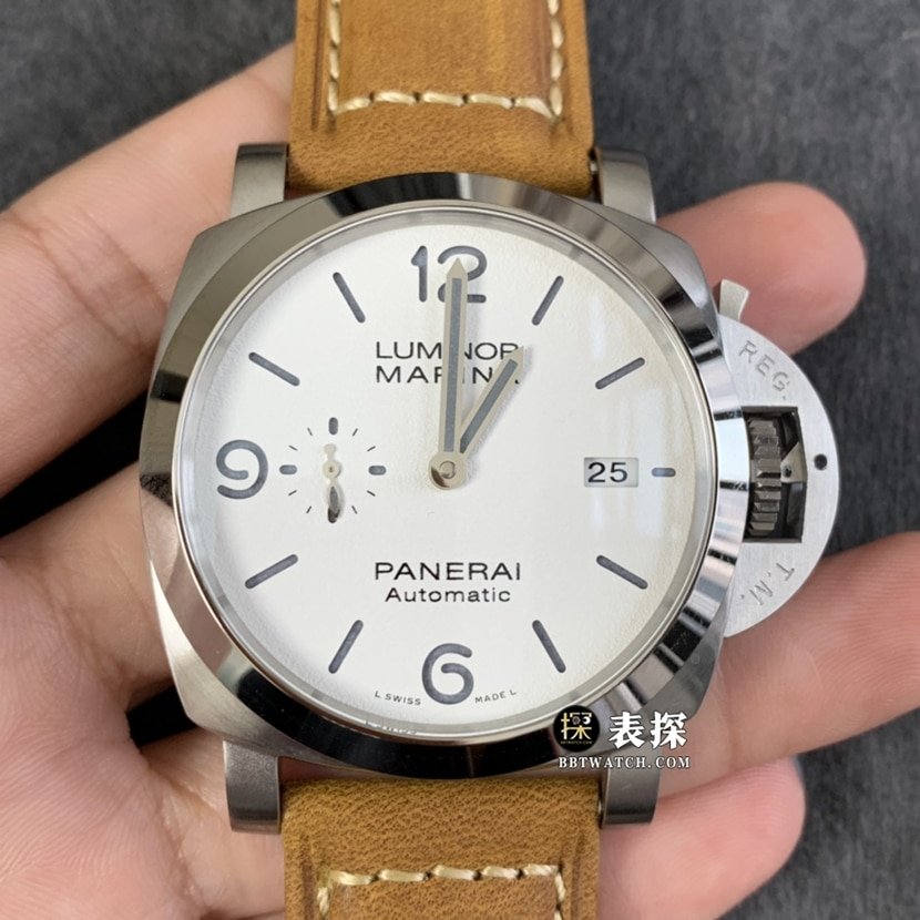 TTF Factory Panerai PAM01314 Men's Luminor 1:1 Super A Imitation Watch with White Dial and Strap, Luminous Finish, Accurate Travel Time & Durability — luxury replica watch guide | Watch Replica Expert