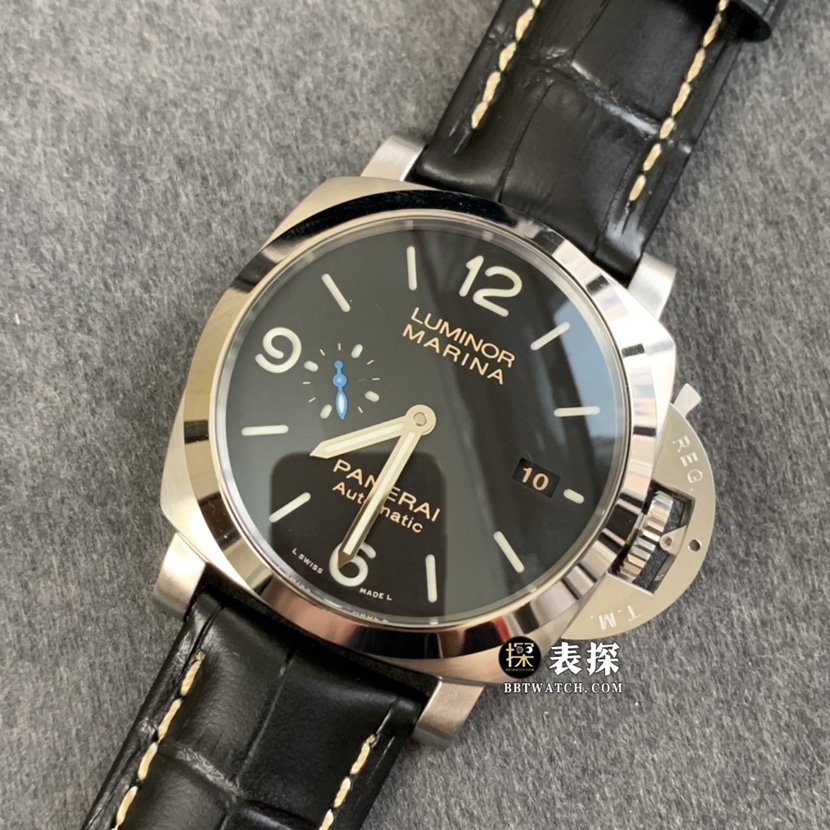 TTF factory Panerai Lumino PAM01312super clone watch men's black dialleather strap picture and price front live photo