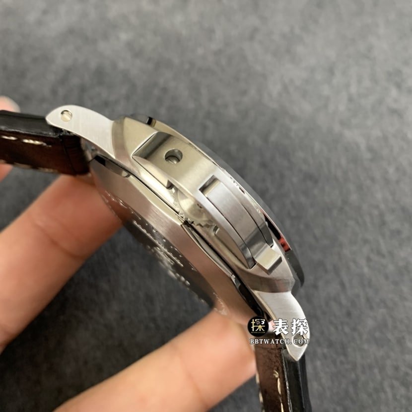 TTF factory Panerai Lumino PAM01312super clone watch men's black dialleather strap model pictures and prices side live photo