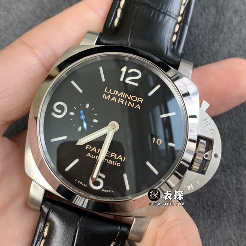 TTF factory Panerai Lumino PAM01312super clone watch men's black dialleather strap picture and price front live photo