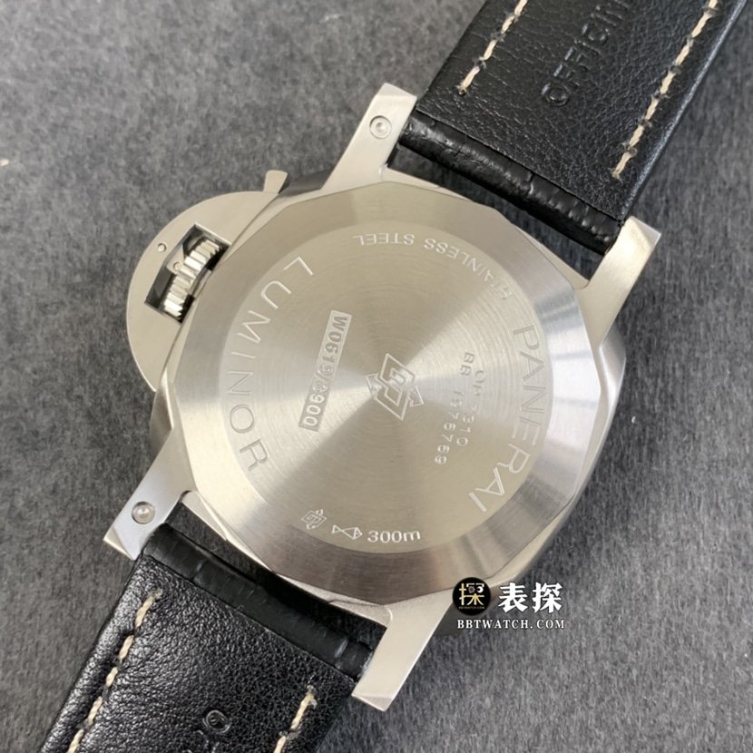 TTF factory Panerai Lumino PAM01312super clone watch men's black dialleather strap picture and price caseback live photo