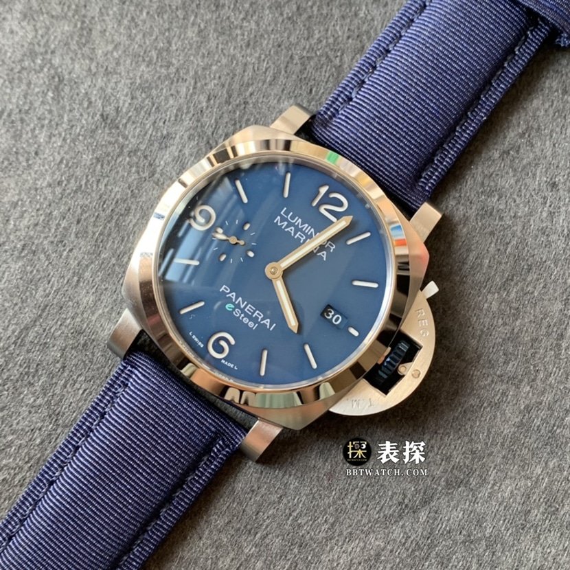 TTF factory Panerai Lumino PAM011571: 1top-tier replica watch men's dark blue dialleather strap picture and price front live photo