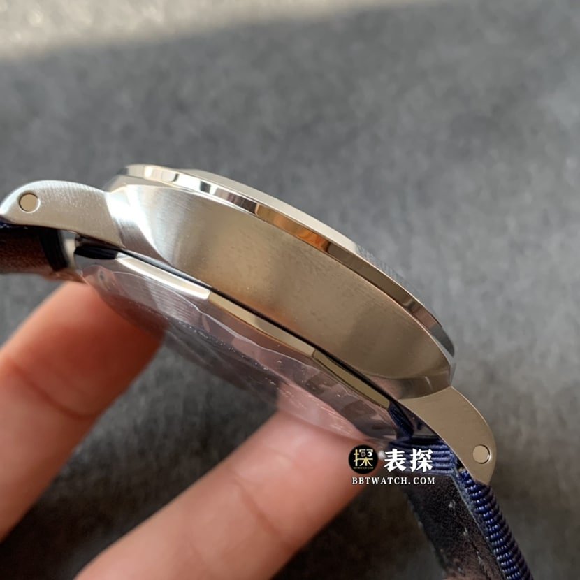 TTF factory Panerai Lumino PAM011571:1top-tier replica watch men's dark blue dialleather strap picture and price side live photo