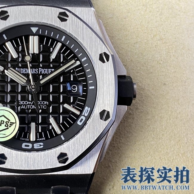 APSAudemars Piguetblack dialRoyal Oaktop-tier replica15710 watch_price_pictures_quality details details