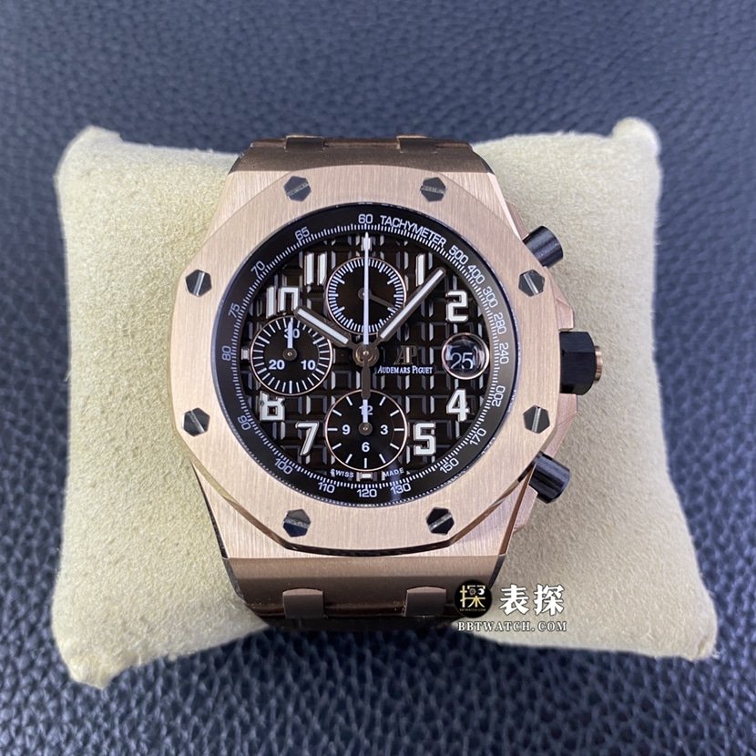 APF Factory Audemars Piguet Royal Oak Offshore 42 mm Replika-Uhr, Kaffee-Panda-Zifferblatt mit Zirkoniumoxid-Gehäuse, Gürtelmodell 26470OR.OO.A099CR.01 — luxury replica watch guide | Watch Replica Expert