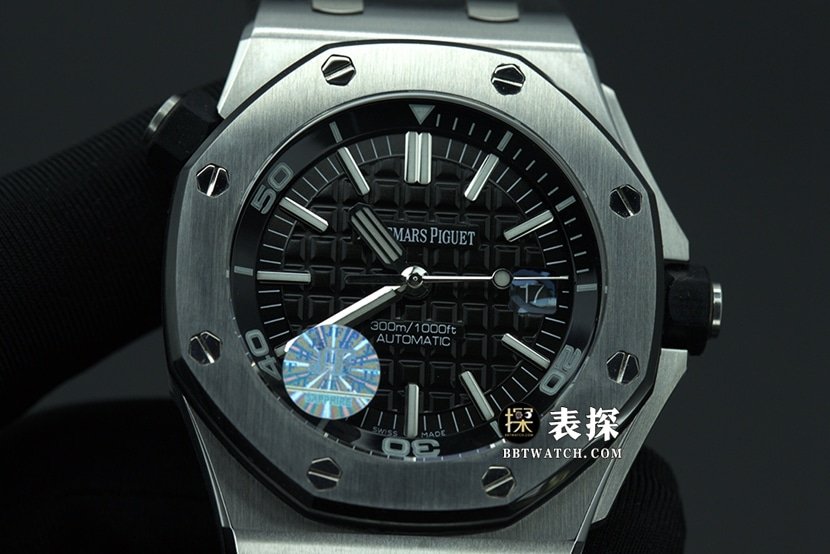 JF factory Audemars PiguetRoyal Oak offshore type 157101:1super clone watch men's black dial rubber model picture and price front live photo