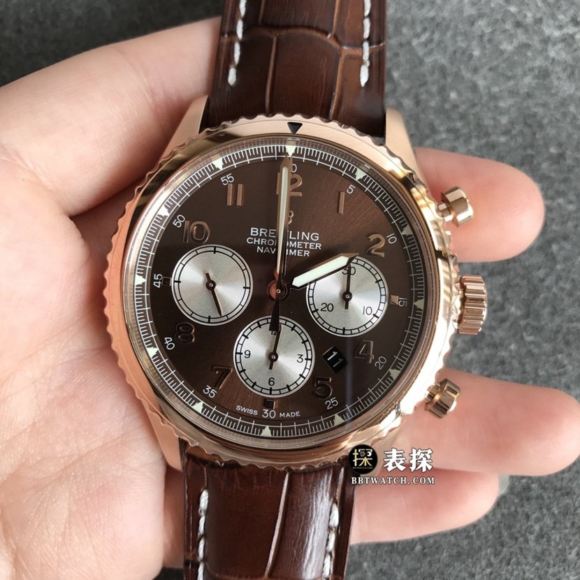 BL Factory Breitling Breitling Herren-Legendary Aviation Pilot 8 7750 Uhrwerk, braune Panda-Platte, Kunstuhr, Edelstahlgürtel, Modell RB0117131Q1P1 RB0117131Q1P1 — luxury replica watch guide | Watch Replica Expert