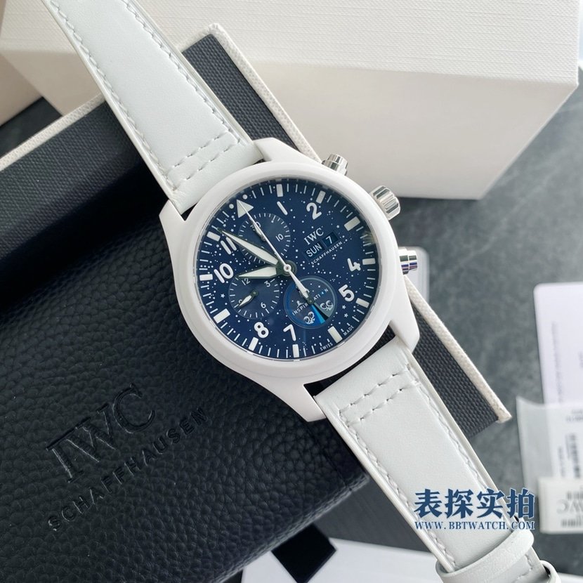 IWC Fliegeruhr Top Gun Naval Air Force Chronograph Lake Tahoe 44,5 mm IW389110 1:1 Super Clone automatische mechanische Uhr — luxury replica watch guide | Watch Replica Expert