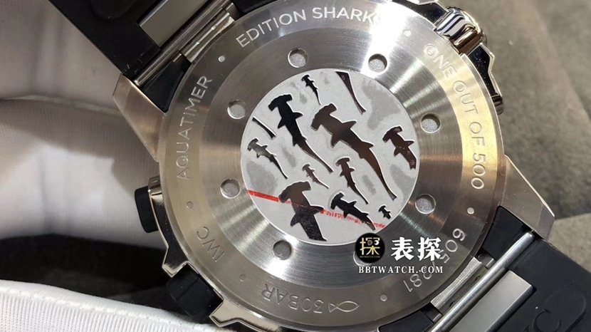 V6 factory IWC watch men's marine timepiece 1:1 super clone watch rock gray panda dial rubber model picture and price caseback live photo