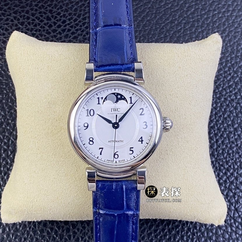 TWC Da Vinci IW459306 Super Clone Prata-Branco Mostrador Relógio Automático com Pulseira de Couro Fase da Lua — detailed review and buying guide | Watch Replica Expert