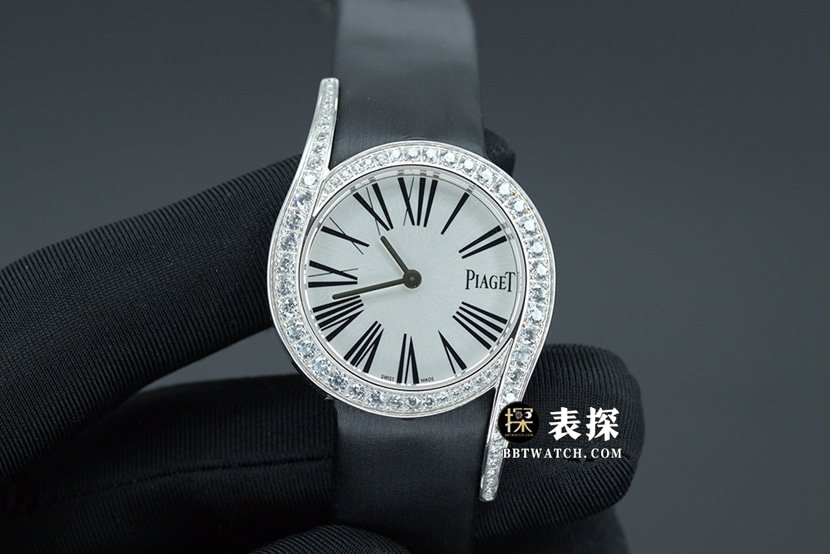 ZF Factory Piaget 69 Jewels Top 1:1 Replica Watch for Women, White Dial, Satin Strap, Real Product Photos
