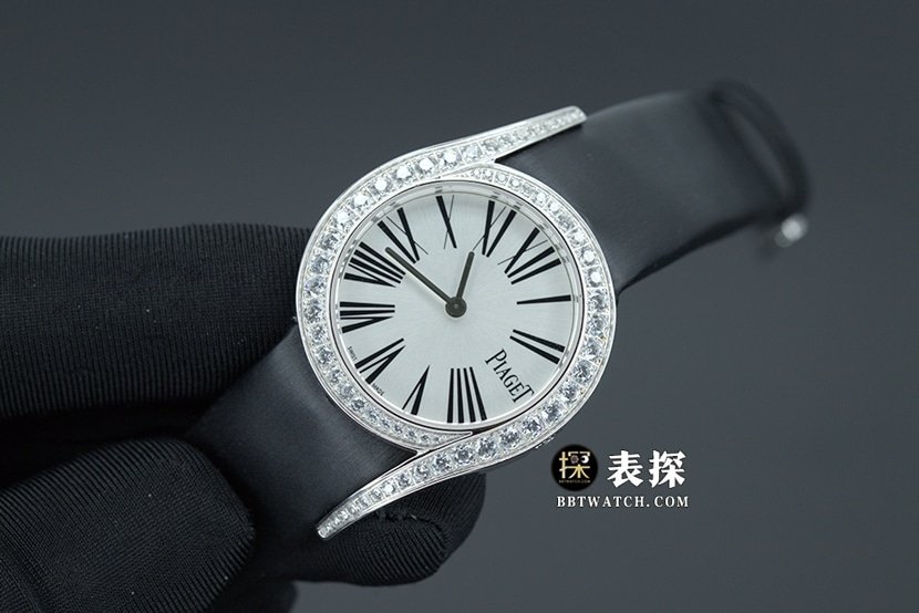 ZF Factory Piaget 69 Jewels Top 1:1 Replica Watch for Women, White Dial, Satin Strap, Real Product Photos