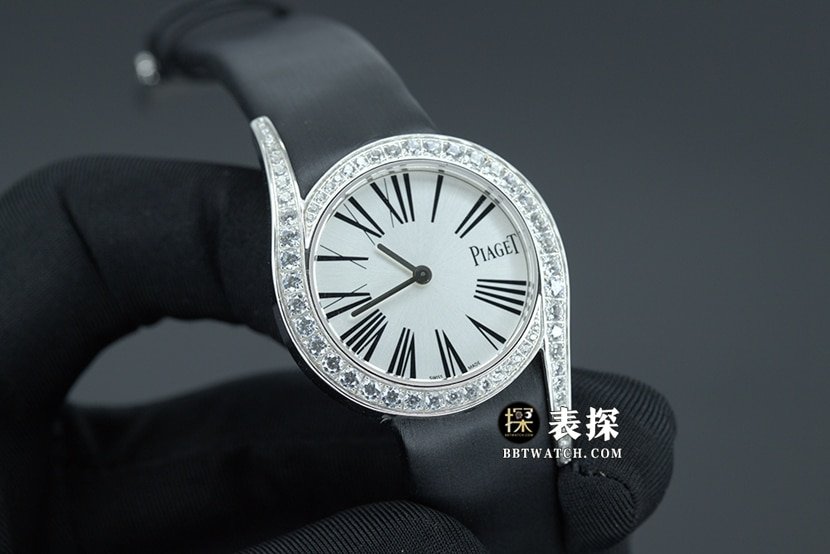 ZF Factory Piaget 69 Jewels Top 1:1 Replica Watch for Women, White Dial, Satin Strap, Real Product Photos