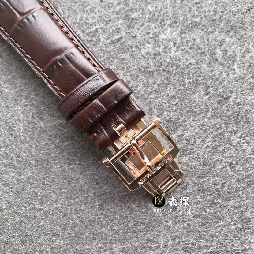 TTC factory Blancpain classic 6263super clone watch men's white dialmoon phaseleather strap model pictures and prices clasplive photos