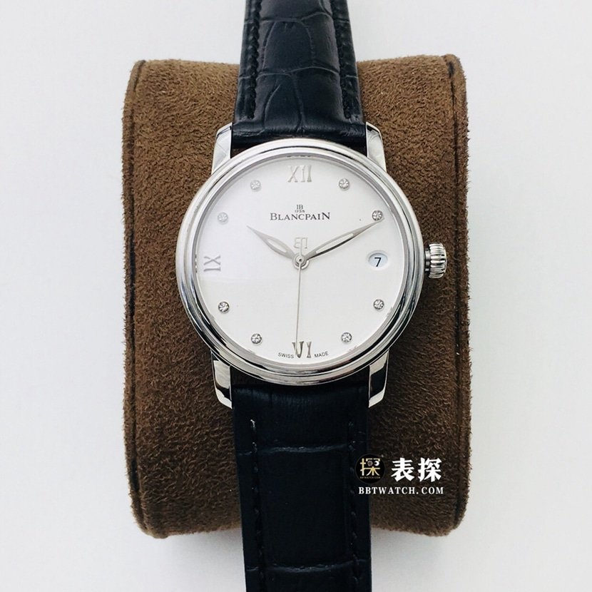 Reloj Blancpain Classic Collection para mujer de AN Factory, caja de acero 316L pulido CNC de 33 mm, esfera romana blanca Réplica superior 1:1 — luxury replica watch guide | Watch Replica Expert