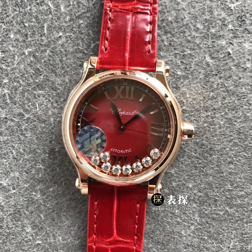 ZF Factory Chopard Women's Top Replica Watch 275378-5005 with China Red Dial and American Crocodile Leather Strap — luxury replica watch guide | Watch Replica Expert
